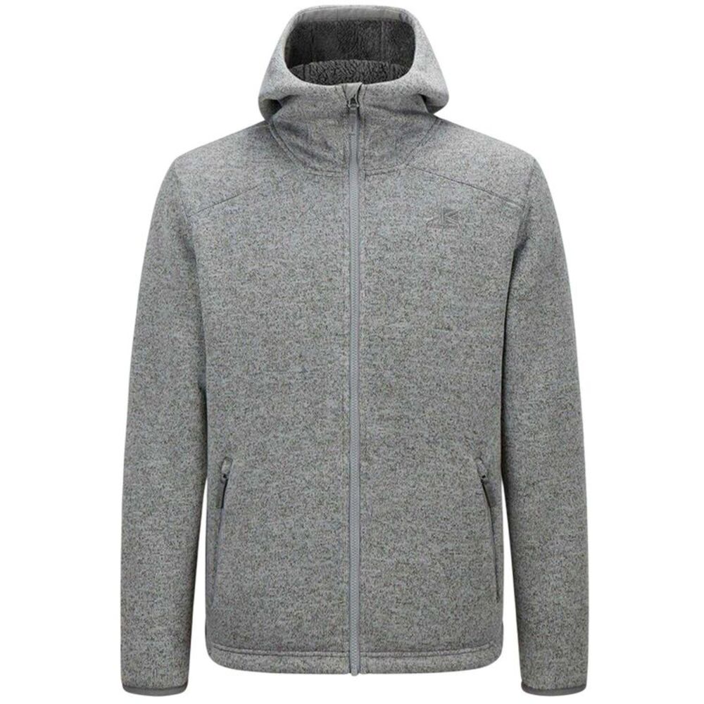 Karrimor Mens Orbit Polyester Full Zip Hoodie / Grey Marl